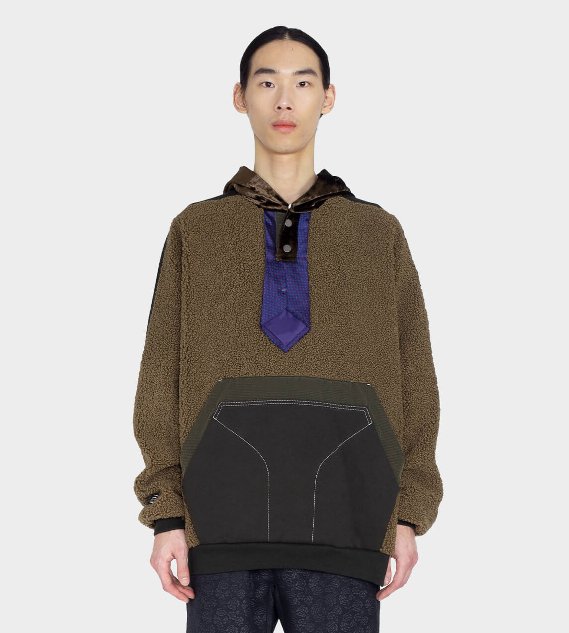 Munn - Tie Detail Fleece Jacket