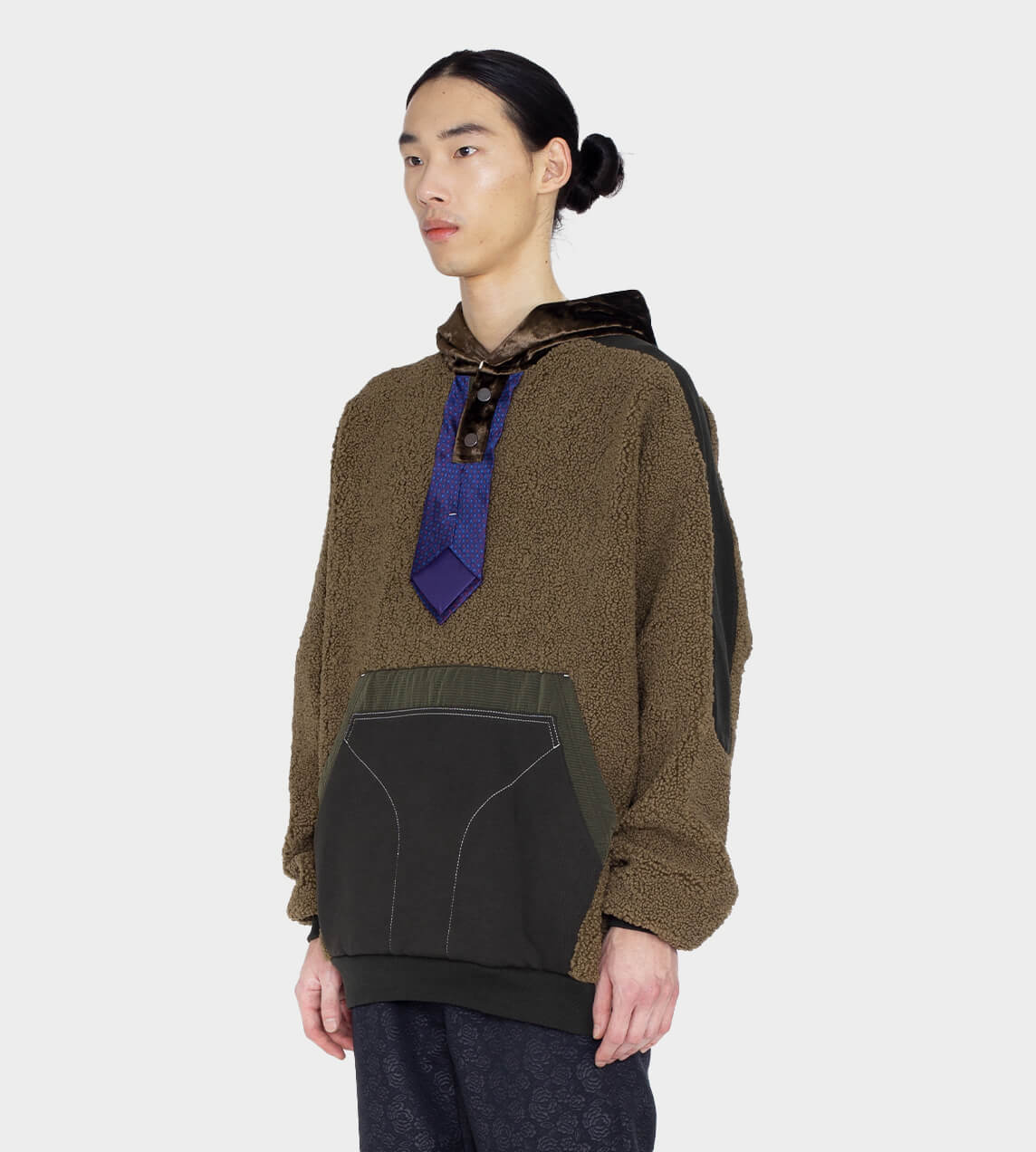 Munn - Tie Detail Fleece Jacket