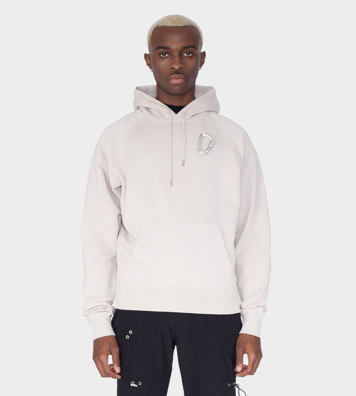 Heliot Emil - Hoodie with Carabiner Stone