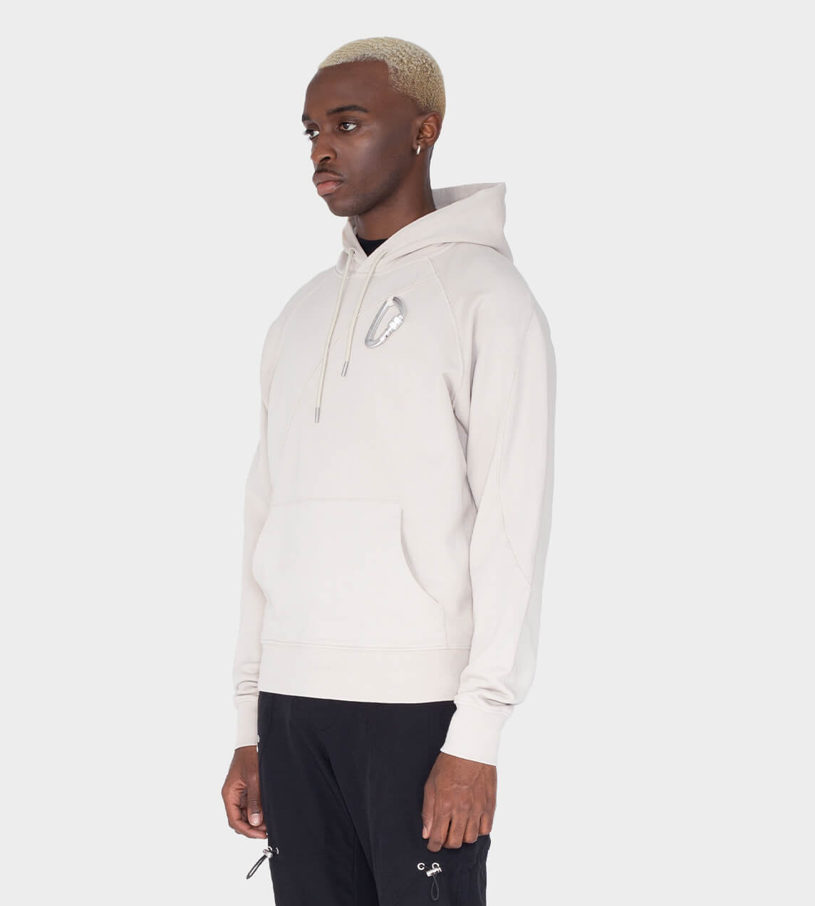 Heliot Emil - Hoodie with Carabiner Stone