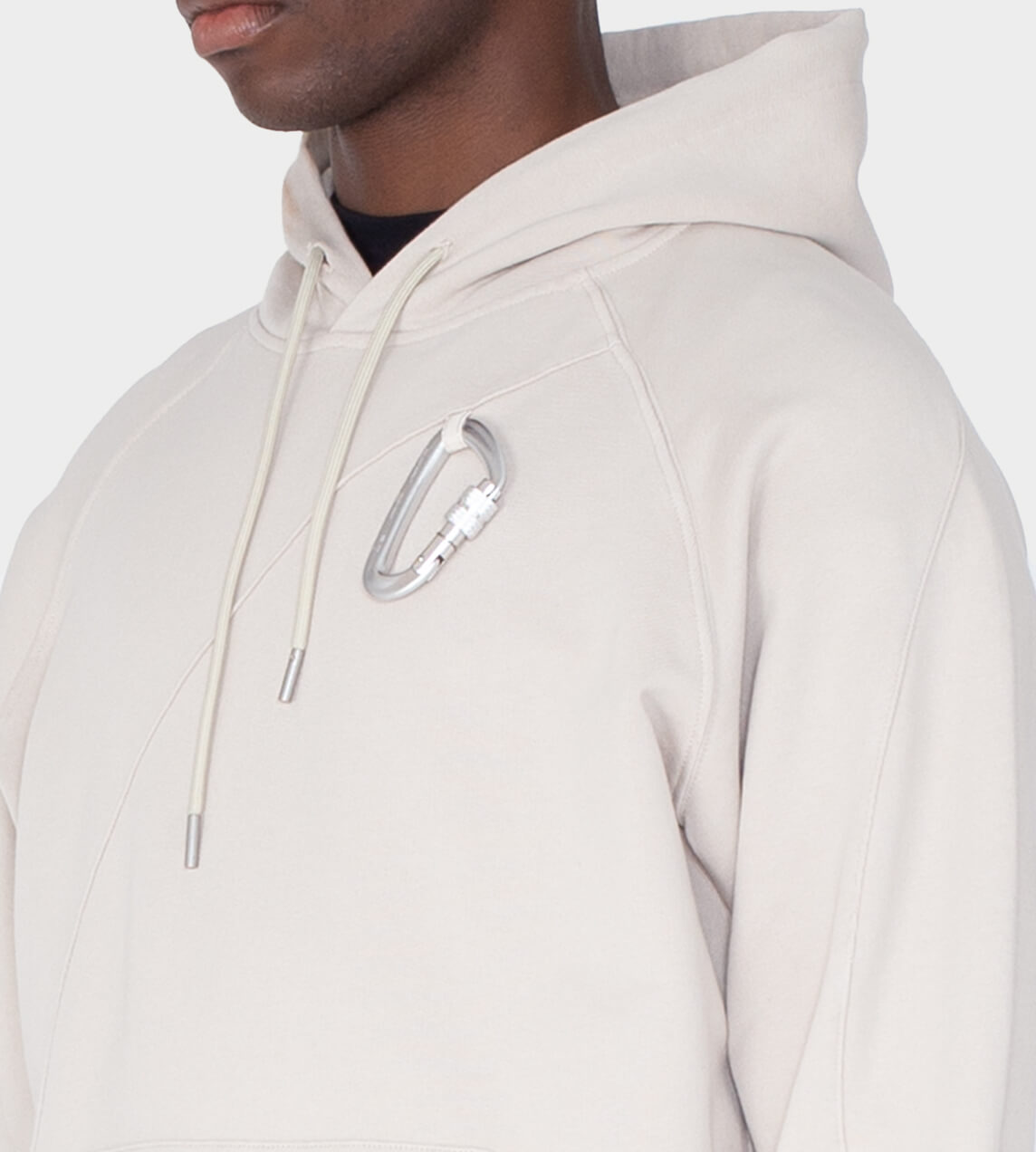 Heliot Emil - Hoodie with Carabiner Stone