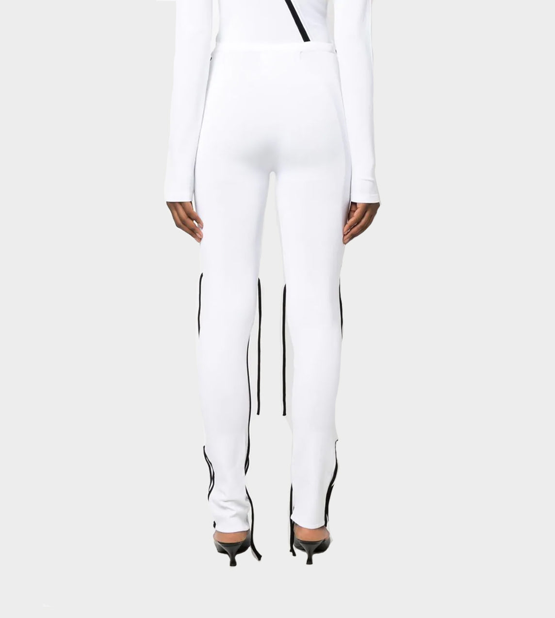 Ottolinger - Knit Strappy Leggings White/Black