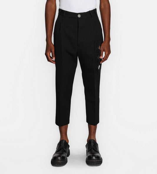 Song For The Mute - Mirror Pleated Tapered Pant Black