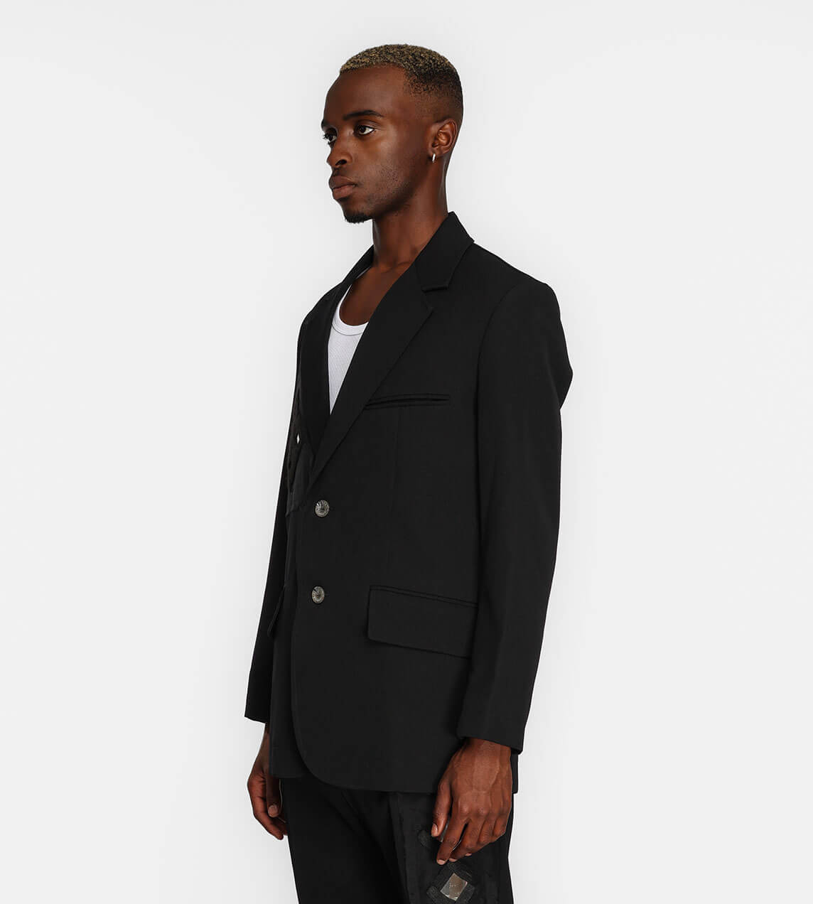 Song For The Mute - Mirror Oversized Blazer Black