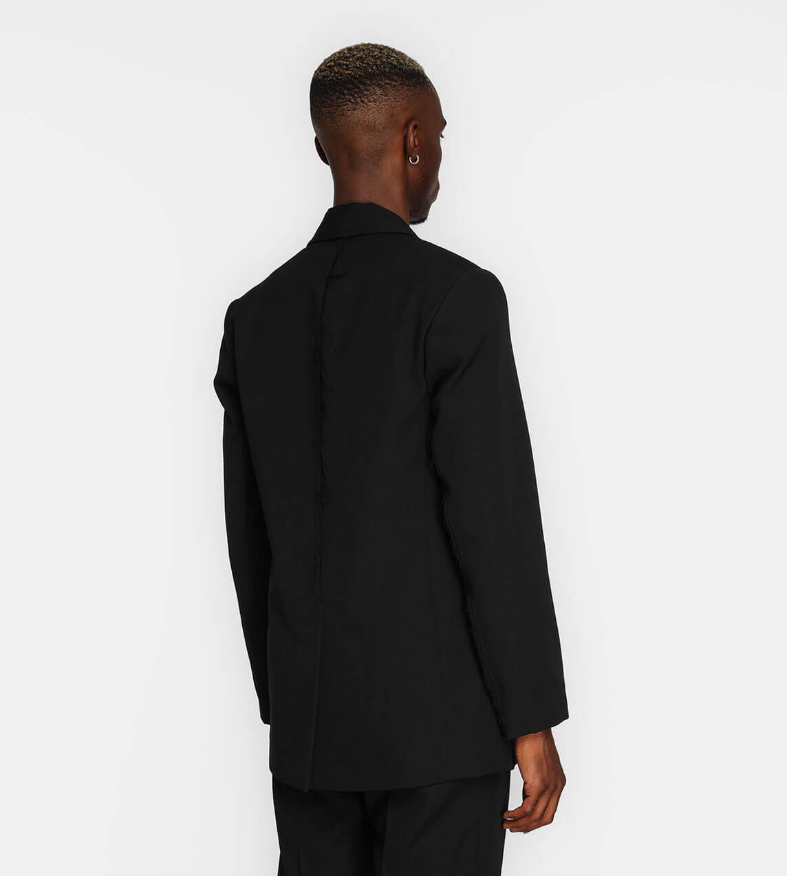 Song For The Mute - Mirror Oversized Blazer Black