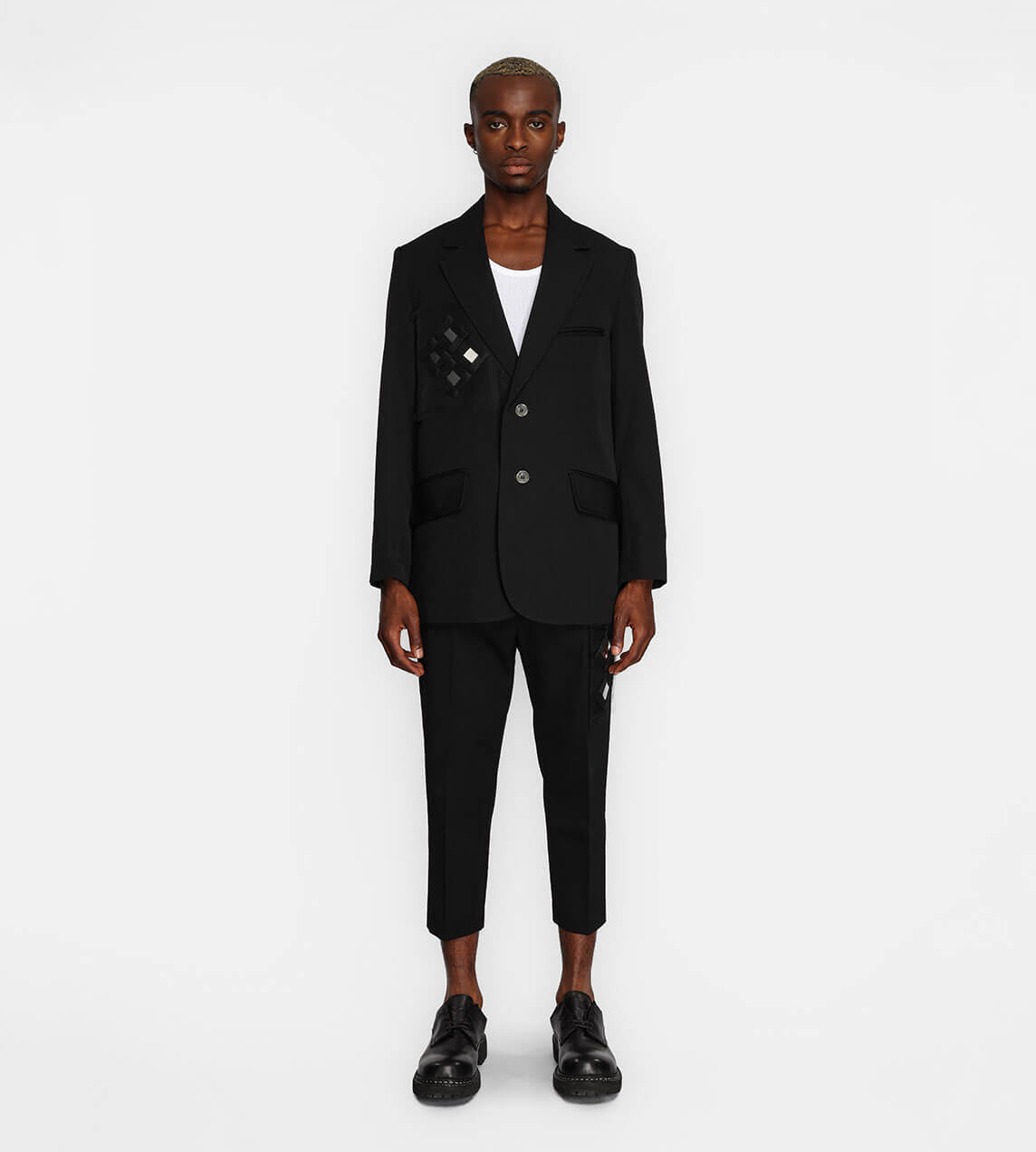 Song For The Mute - Mirror Oversized Blazer Black