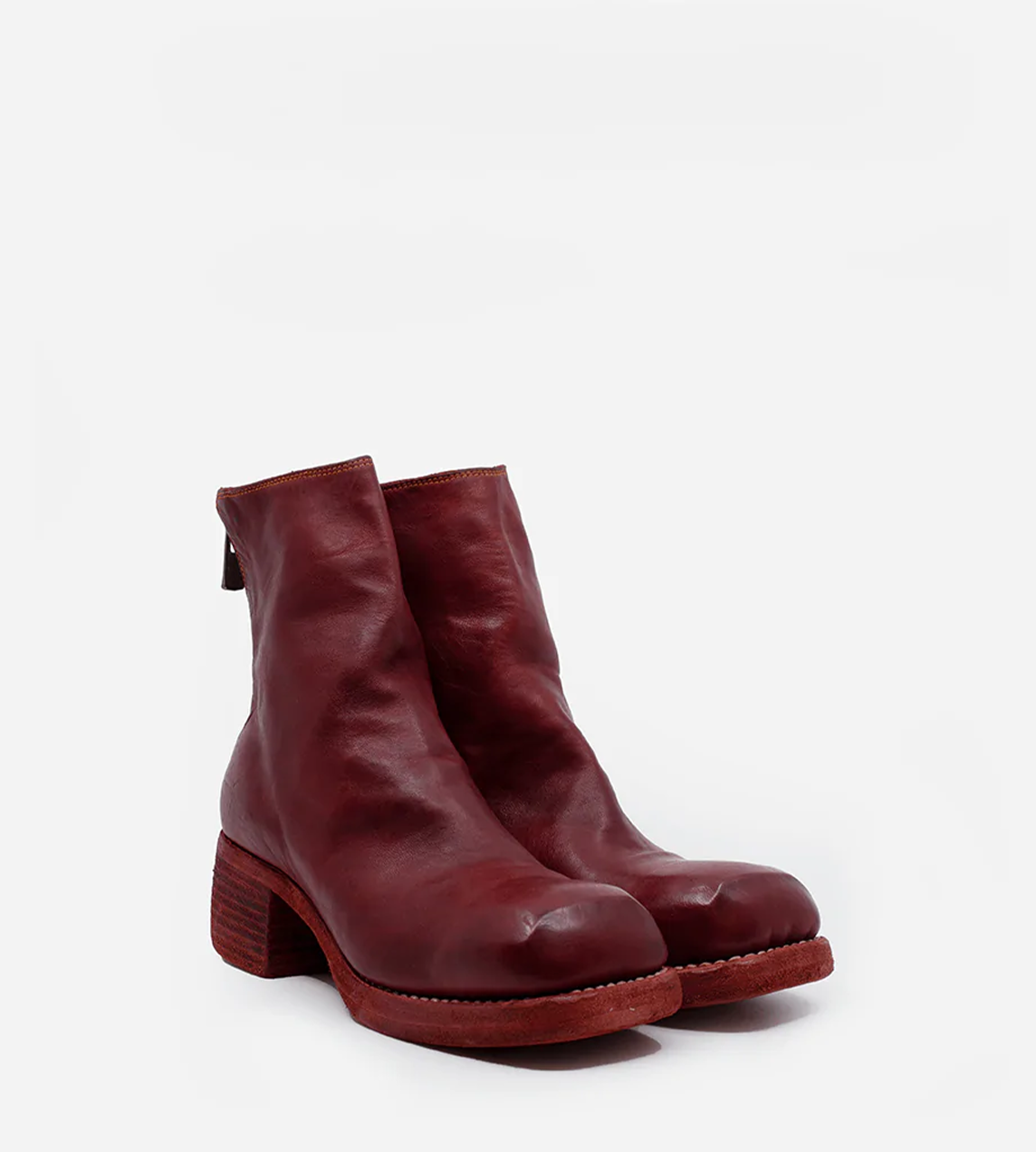 Guidi - 9086 Back Zip Boot Red
