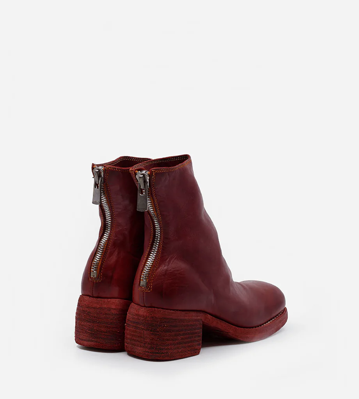 Guidi - 9086 Back Zip Boot Red