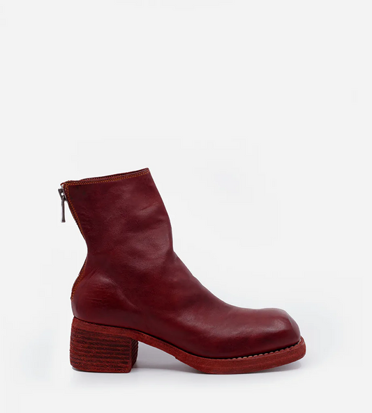 Guidi - 9086 Back Zip Boot Red