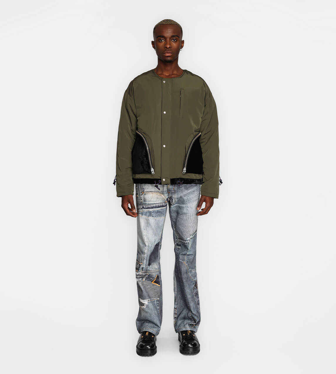 Andersson Bell Leicester Padded Jumper Khaki WDLT117