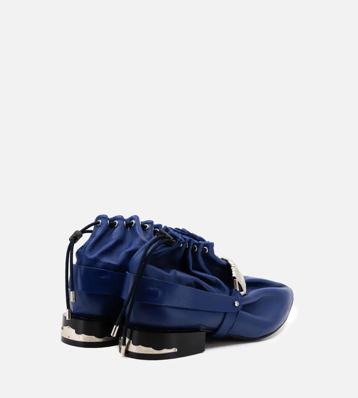 Toga Pulla - Drawstring Ankle Detail Shoe in Blue