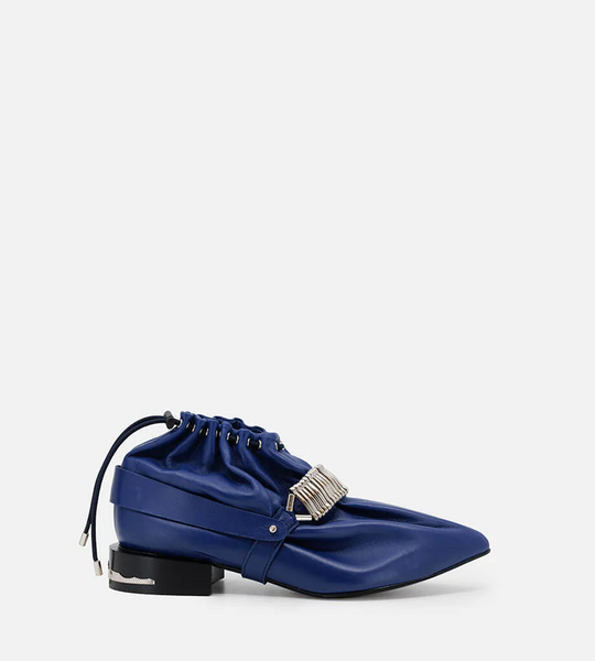 Toga Pulla - Drawstring Ankle Detail Shoe in Blue – WDLT117