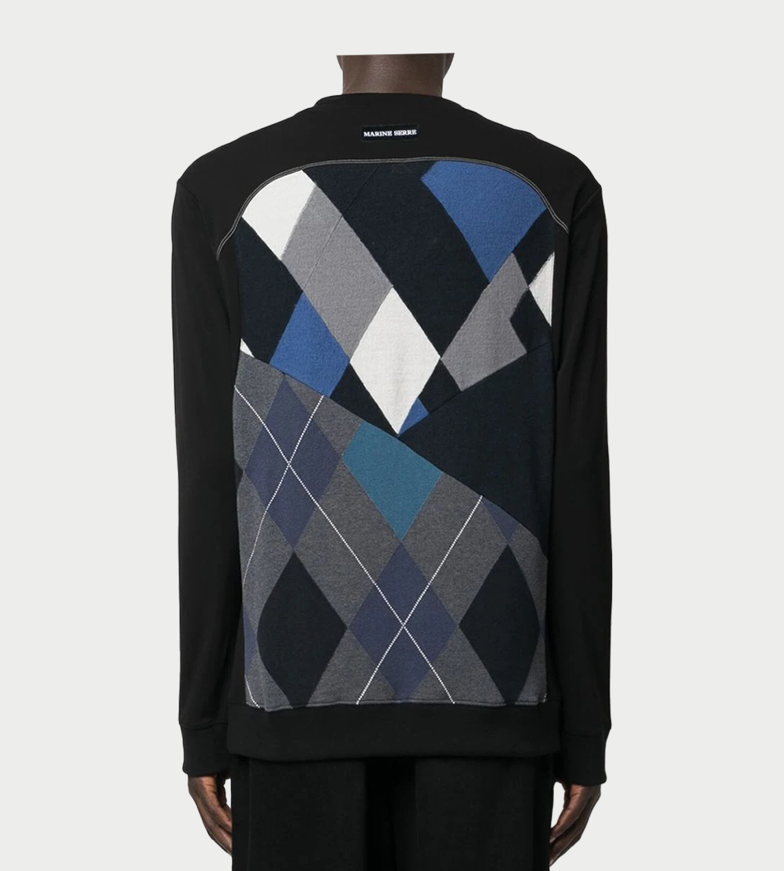 Marine Serre - Harlequin Pullover V-Neck Blue