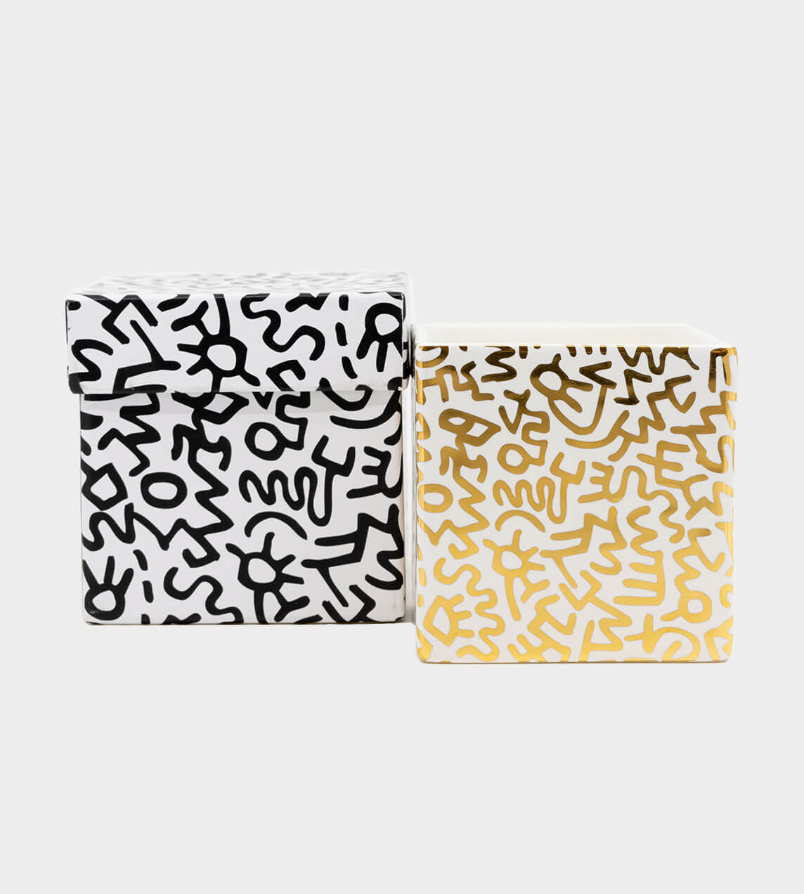 Ligne Blanche - Haring - Gold Pattern Candle