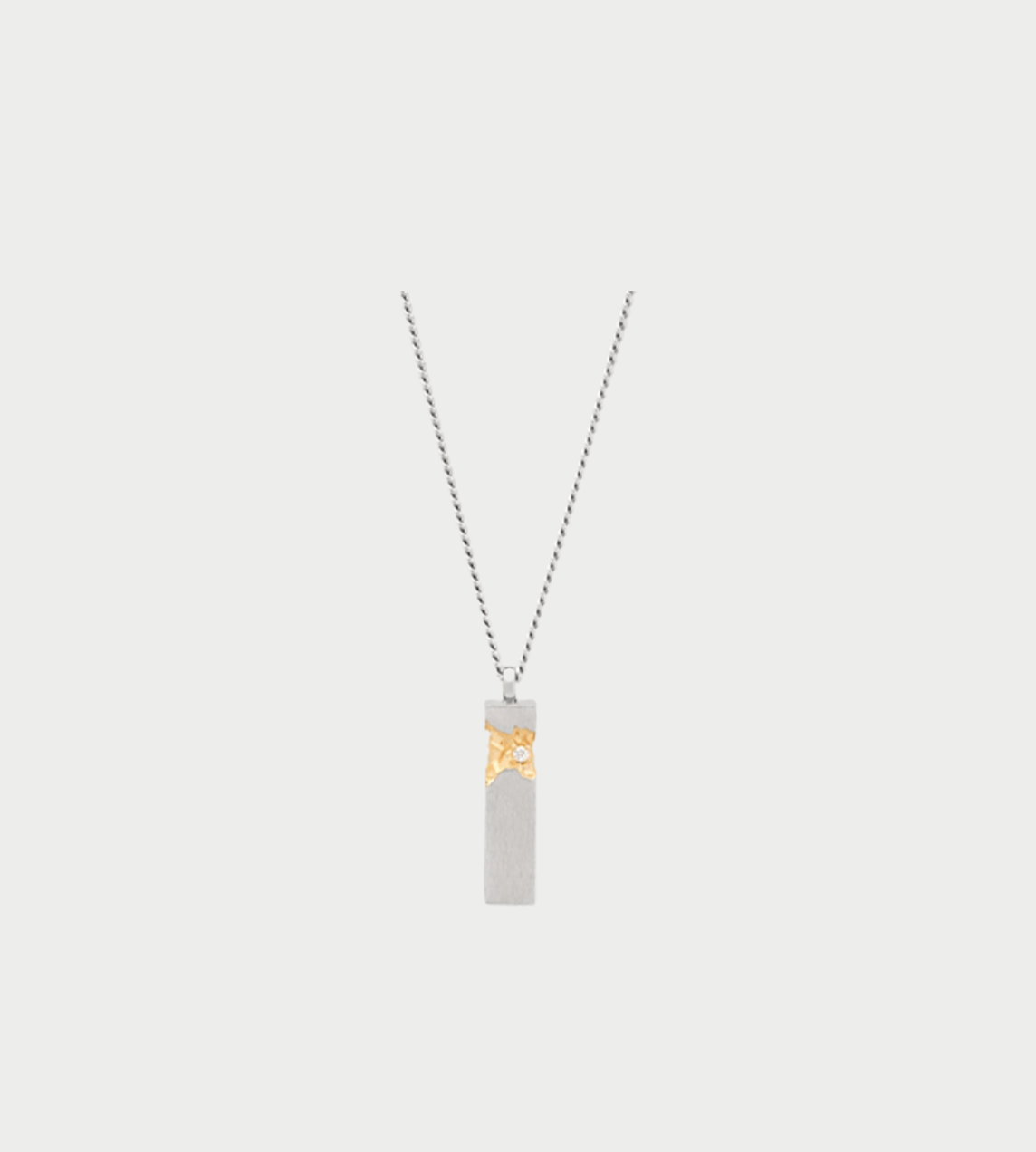 Tom Wood - Mined Cube Pendant 24.5 inches