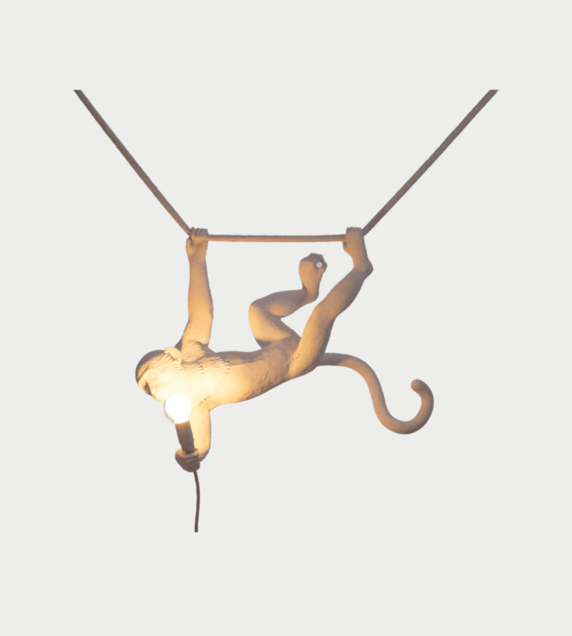 Seletti - Monkey Swing Suspension Lamp - White