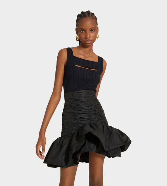 Mini Bloom Skirt Black