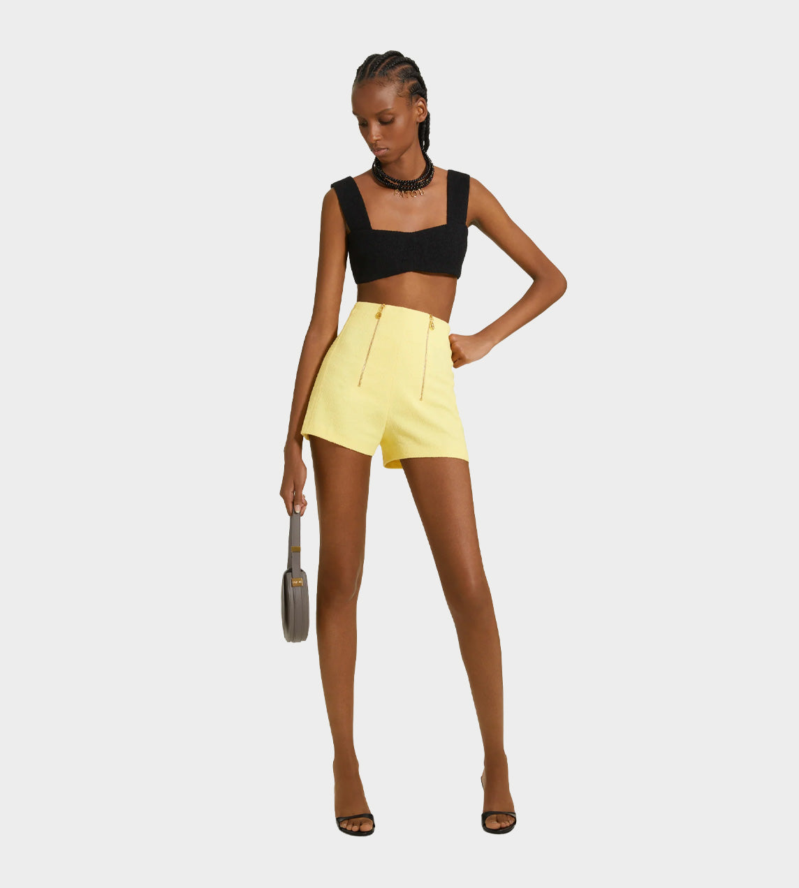 Patou - Zipper Mini Shorts Mimosa