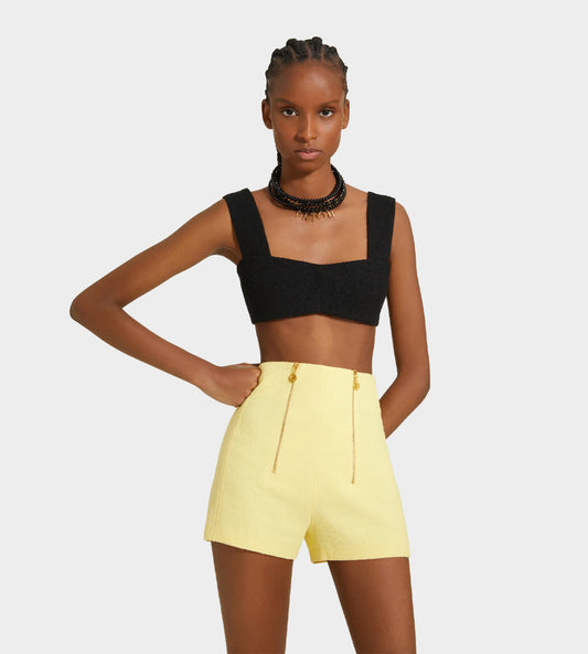 Patou - Zipper Mini Shorts Mimosa