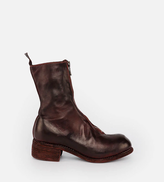 Guidi - PL2 Front Zip Mid Boot Burgundy