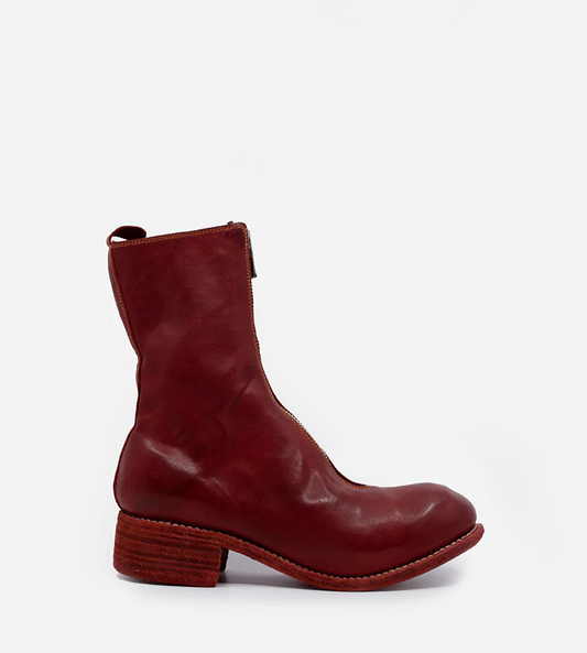 Guidi - PL2 Front Zip Mid Boot Red