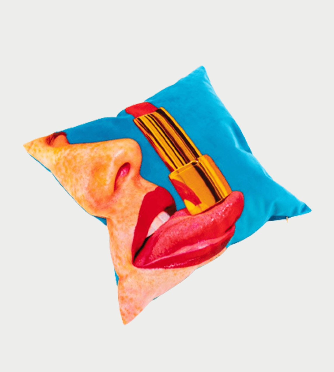 Seletti - 'Tongue' Polyester Cushion with Padding
