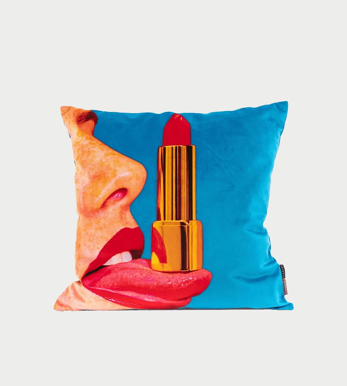 Seletti - 'Tongue' Polyester Cushion with Padding