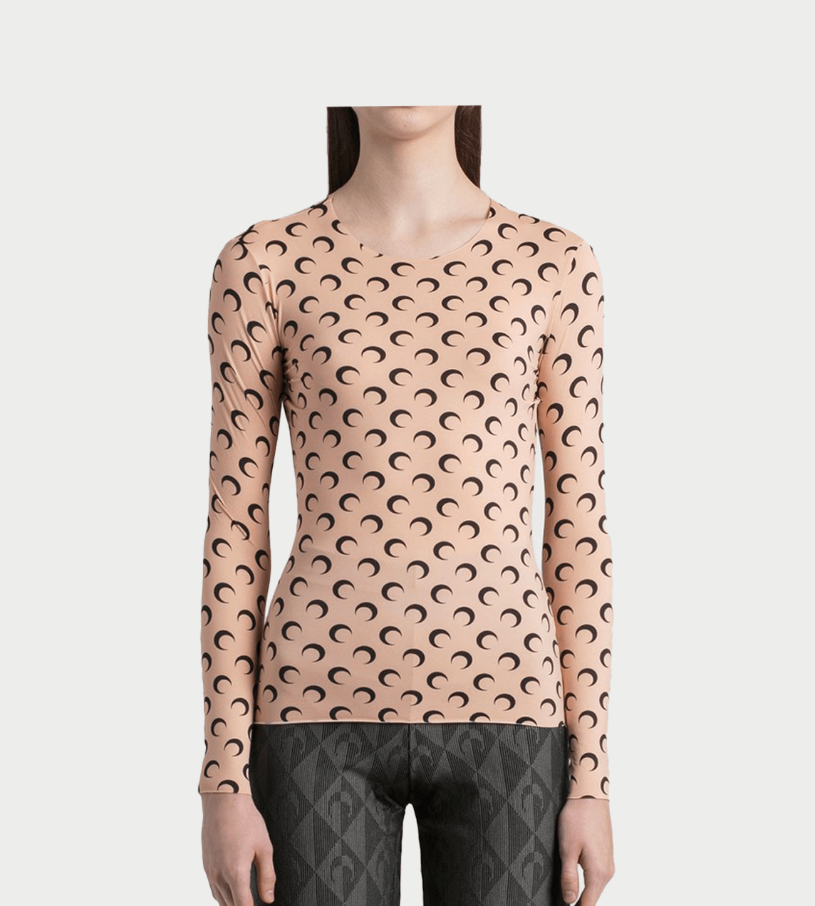 Marine Serre - Second Skin Moon Top Tan