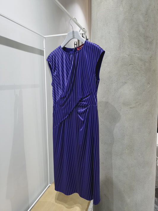 Sies Marjan - Edie Pinstripe Wrap Dress