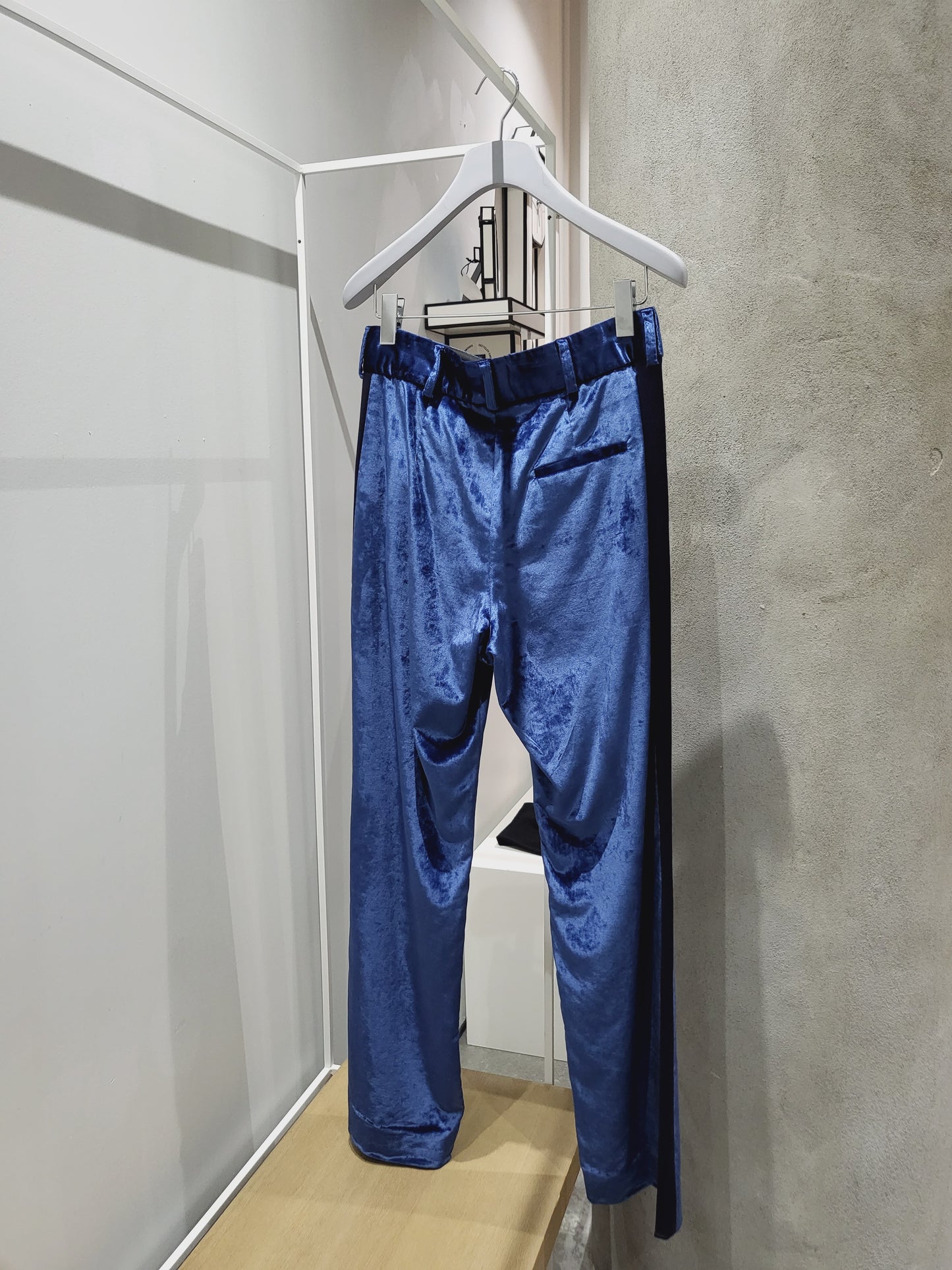 Sies Marjan -Sonya Liquid Velvet Slim Pant Turquoise