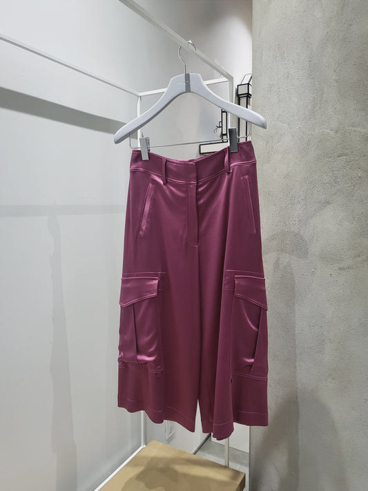 Sies Marjan - Sidney Satin Elongated Short Raspberry