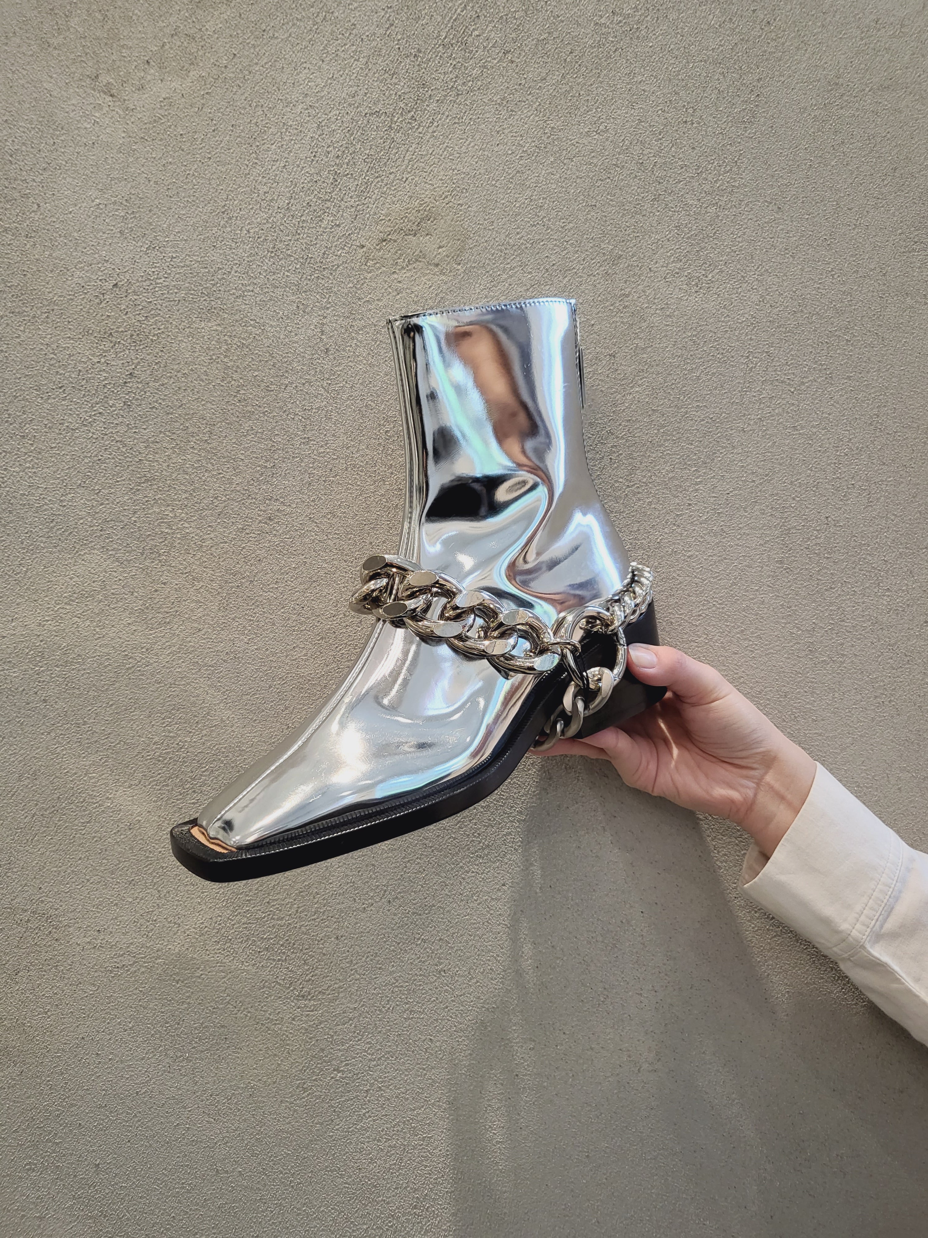 MM6 Maison Margiela - Triple Chain Bracelet/Boot Harness