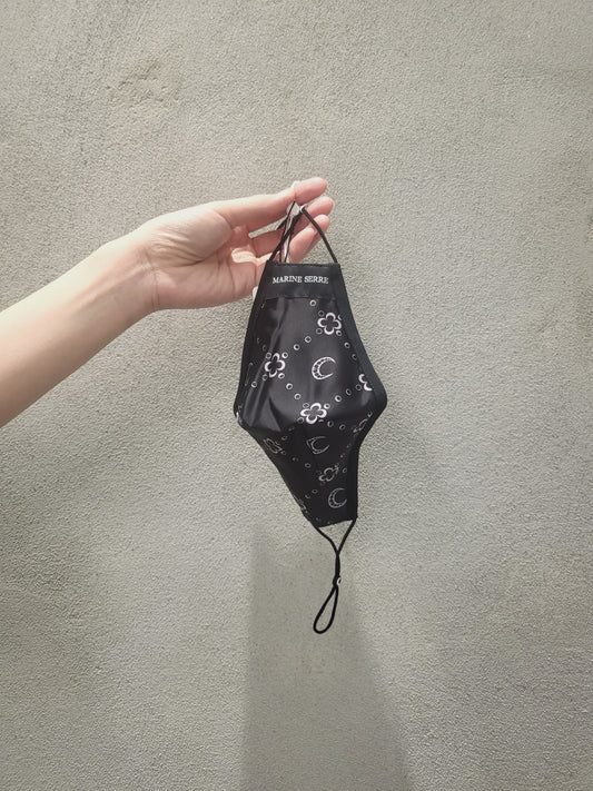 Marine Serre- Branded Daily Mask Black/Lilac