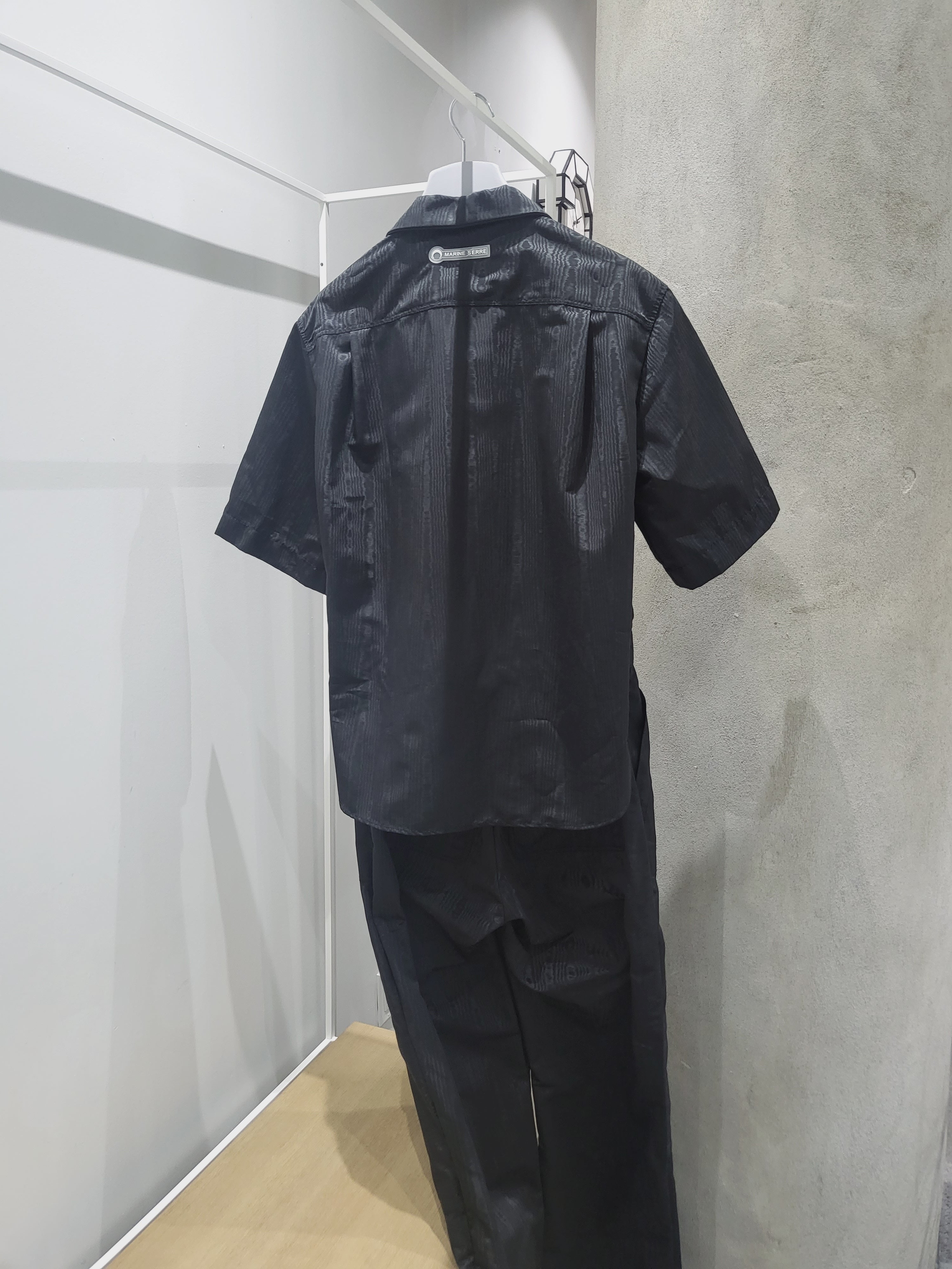 Marine Serre - Zipped Moire Jumpsuit Black