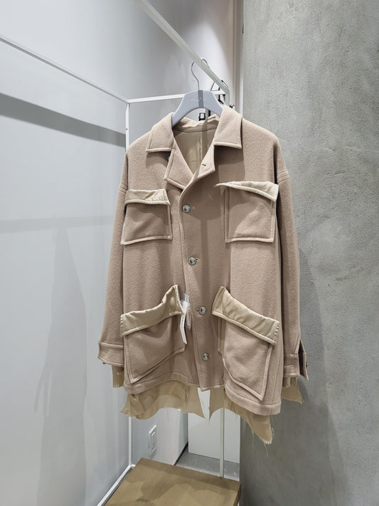 Sulvam - Over Blouson Jacket Beige